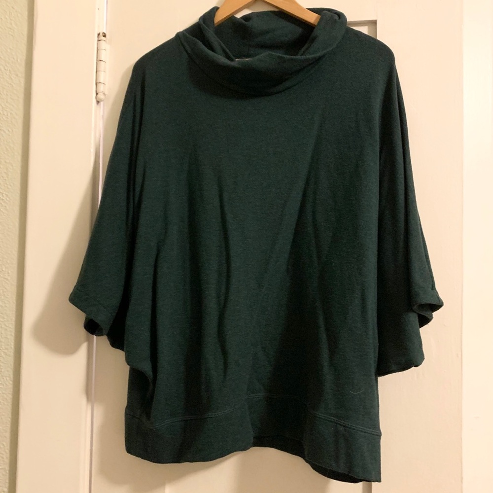 Tahari Oversized Mock Neck Top